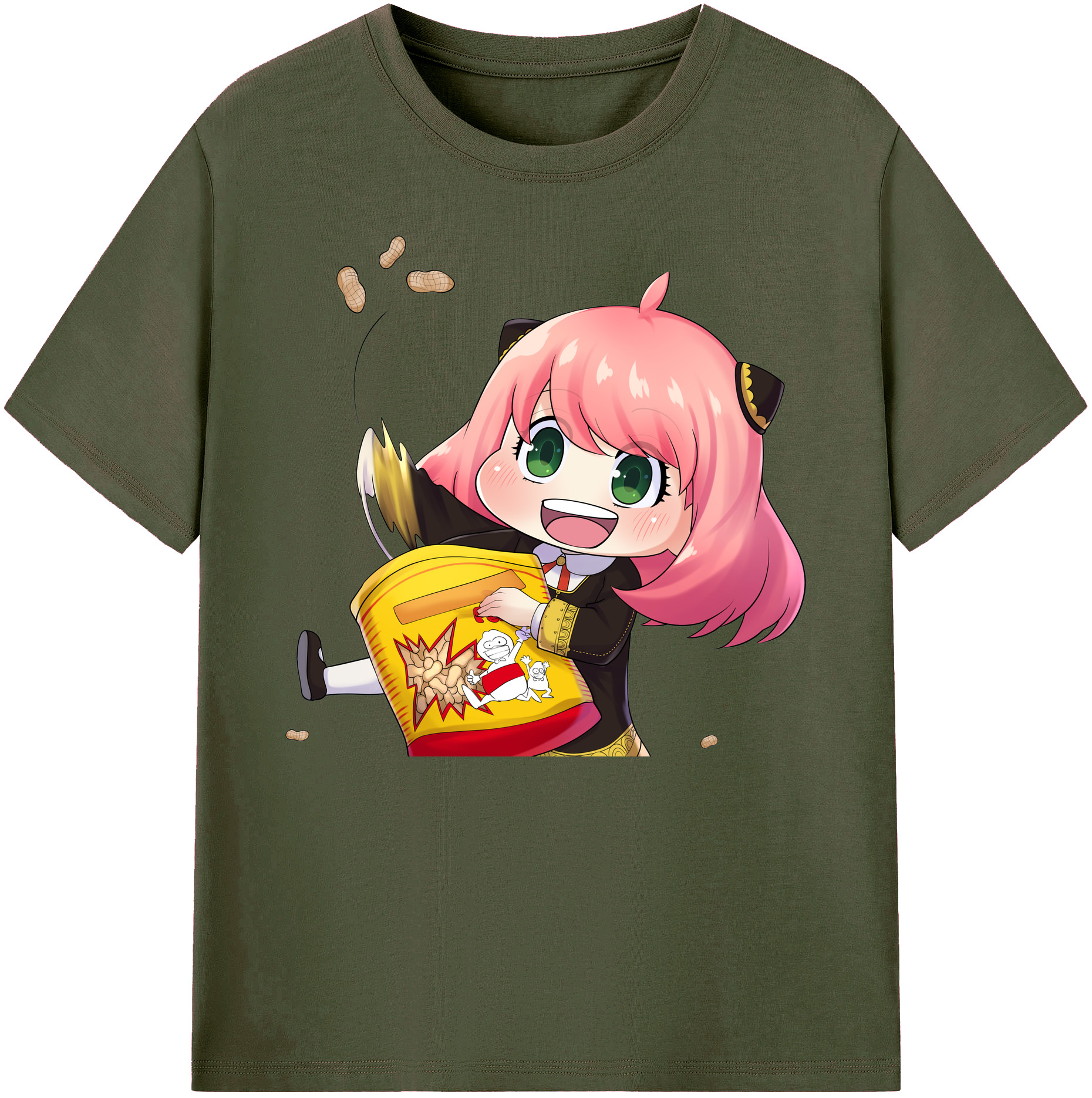 （画像用） SPY×FAMILY间谍家家酒 綿100％ メンズ半袖Tシャツ｜肌触りやわらか＆通気性